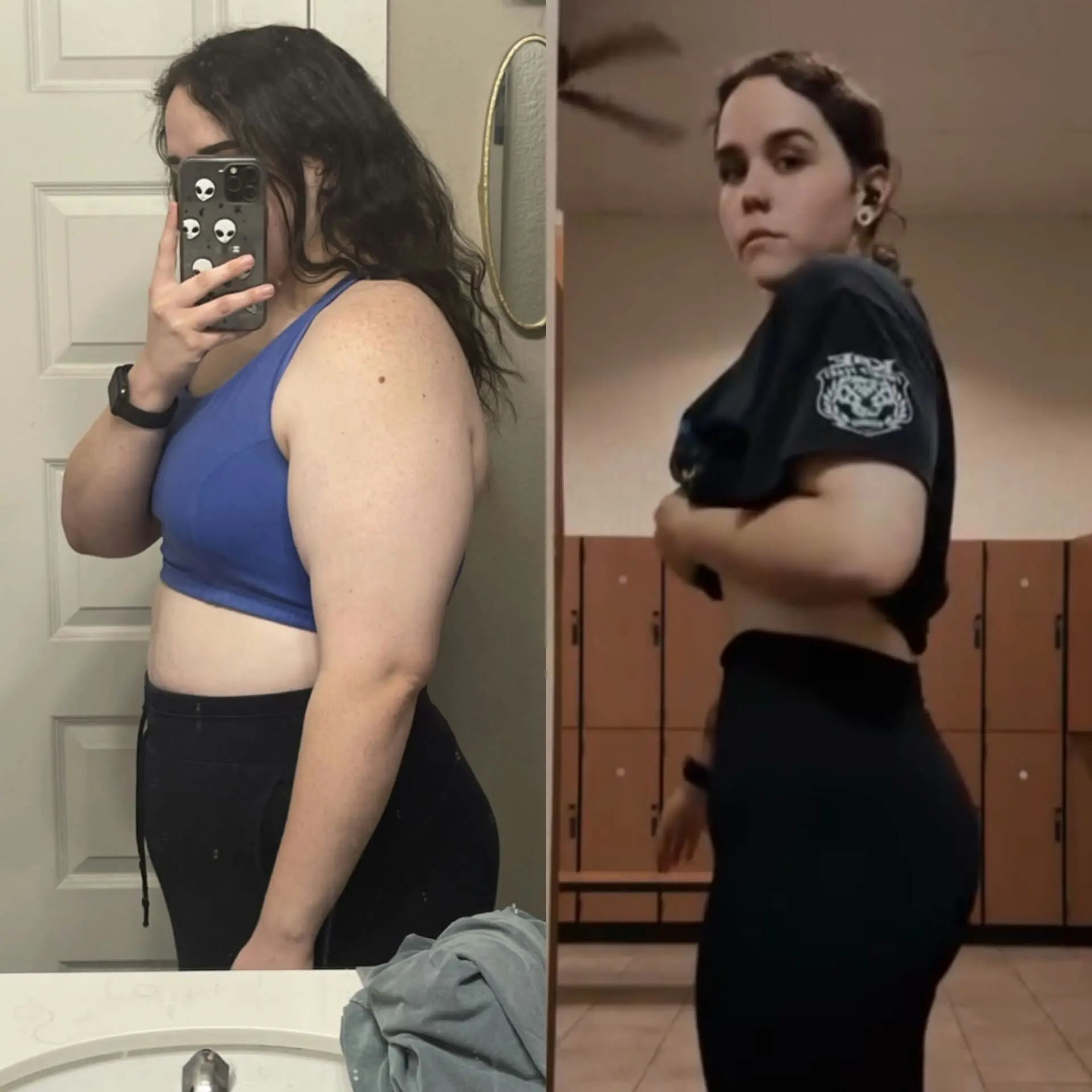 Woman who was able to slim down using Emma's coaching program