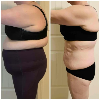 Emma Hooker's progression of losing weight