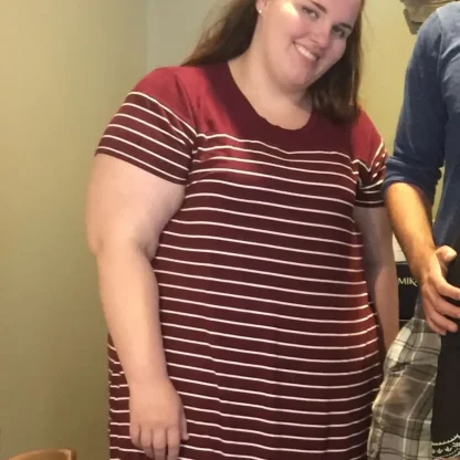 Emma Hooker's progression of losing weight