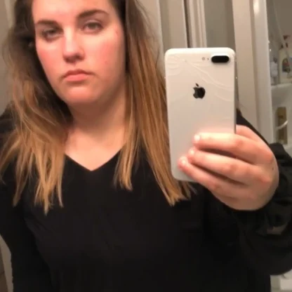 Emma Hooker's progression of losing weight