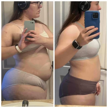 Woman who lost fat taking Emma's coaching program