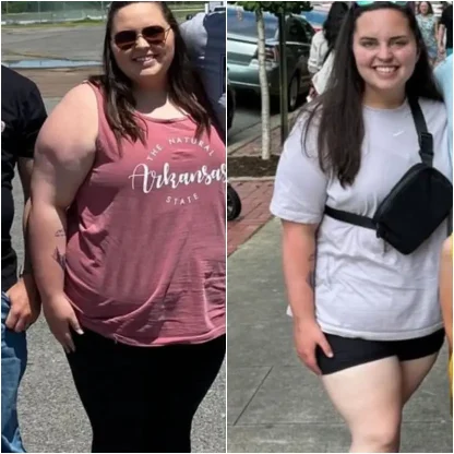 Woman who lost upper body fat taking Emma's coaching program